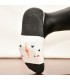 Yıldız Desenli Beyaz Babet Çorap