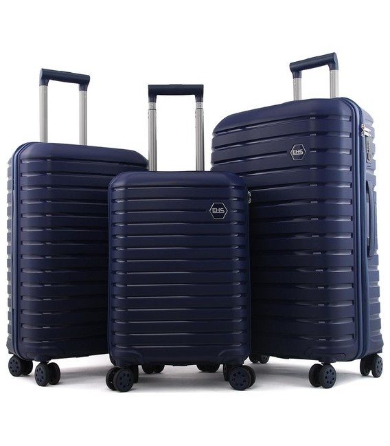 Ehs 10631 Policarbon (PP) 3'lü Valiz Seti Siyah