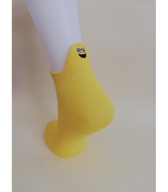 Star Patterned White Ballet Socks