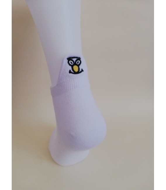 Star Patterned White Ballet Socks