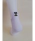 Star Patterned White Ballet Socks