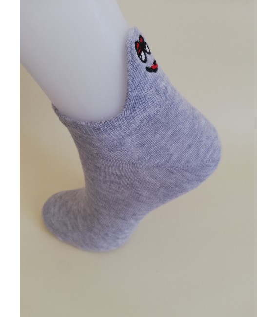Star Patterned White Ballet Socks