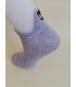 Star Patterned White Ballet Socks