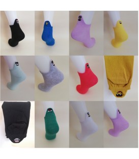 Bayan Emoji Patik (12'li Paket) Çorap L-0412