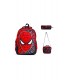 Orthopedic Red Black Spiderman Primary School Bag + Lunch Bag 575
