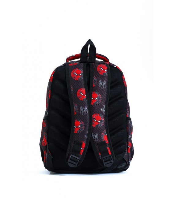 Orthopedic Red Black Spiderman Primary School Bag + Lunch Bag 575