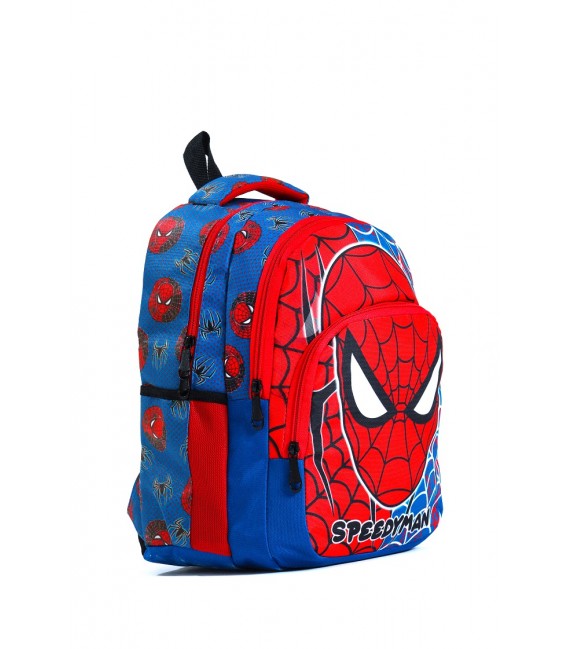 Orthopedic Red Black Spiderman Primary School Bag + Lunch Bag 575
