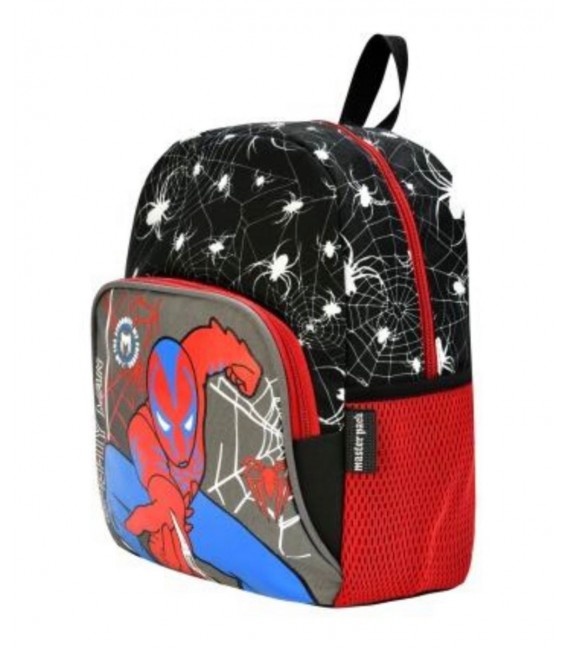 Orthopedic Red Black Spiderman Primary School Bag + Lunch Bag 564