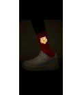 Lion Patterned Highlighter Night Glowing Socks